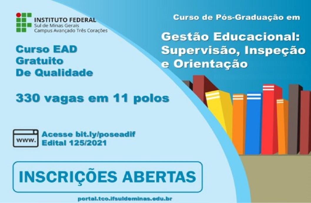 Inscrições para pós-graduação gratuita para profissionais da