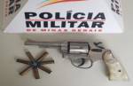 Polícia apreende arma com idoso em Entre Rios de Minas