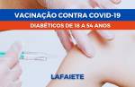 Diabéticos com idades entre 54 e 18 anos serão vacinados de quarta a sexta-feira em Lafaiete; confira o cronograma
