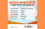 Minas Gerais divulga calendário para vacinação contra Covid-19 por idades