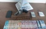 Congonhas:  homem é preso com arma, munições, droga e dinheiro no bairro Residencial