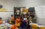 Em Lafaiete, PM e mascotes transformam volta às aulas em momento divertido e educativo