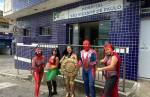 Heróis solidários alegram o carnaval dos pacientes do hospital São Vicente