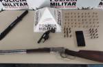 Ouro Branco: PM apreende armas de fogo e munições 