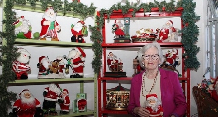 Exposição de Papais Noéis resgata a beleza do Natal