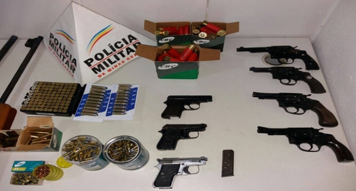Região tem, pelo menos, uma arma ilegal apreendida por dia