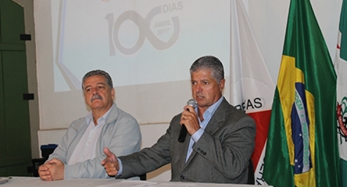 Prefeito ressalta coalizão com Legislativo e sociedade como marca dos 100 dias de governo