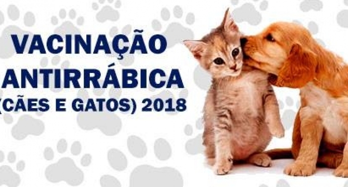 Vacinação antirábica acontece no sábado, dia 23
