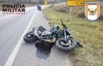 Acidente com moto deixa policial civil ferido em Barbacena 