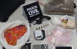 Barbacena: PC apreende revólver, munições, haxixe e cocaína em casa de suspeito de tráfico