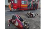 Colisão entre motos deixa dois feridos no bairro Carijós